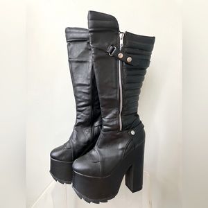 Dollskill Demonia Platform Goth Rave Fetish Festival Burning Man Coachella Boots